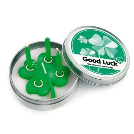 Kaars Blikje "Good Luck"